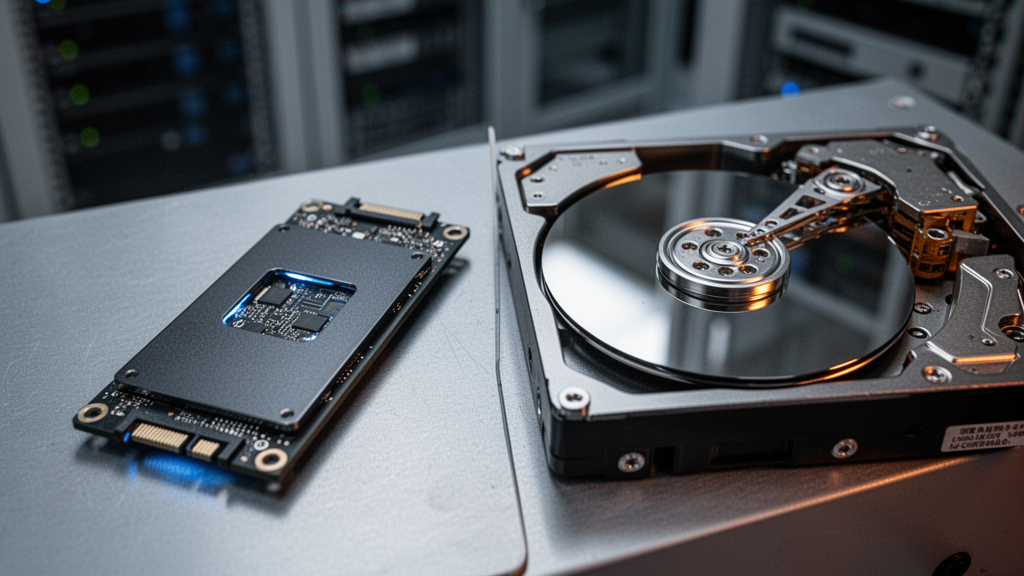 Throughput comparado: drives flash versus discos mecânicos